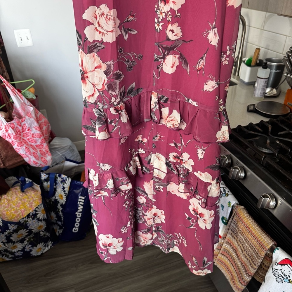 NWT Petal & Pup Irelynn Ruffle Convertible Floral Maxi Dress XS - Picture 13 of 16